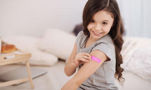 How does the flu shot protect kids?