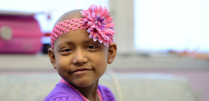 flower in little girls hair 